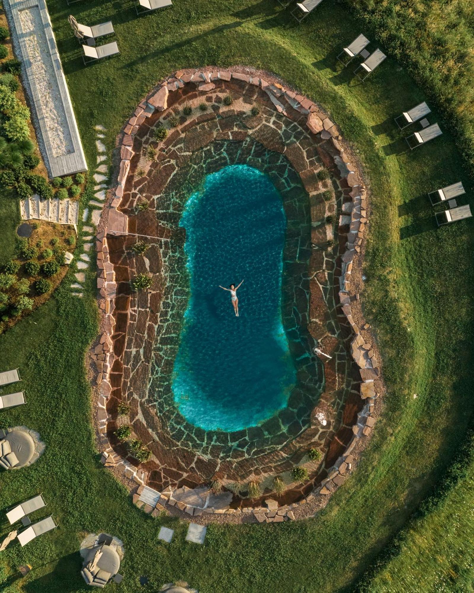 Santre Dolomythic Home Bressanone Exterior photo Aerial view of the pool